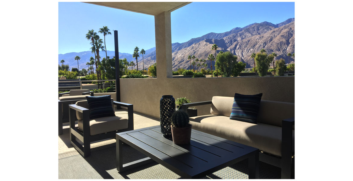 Palm Springs outdoor furniture
